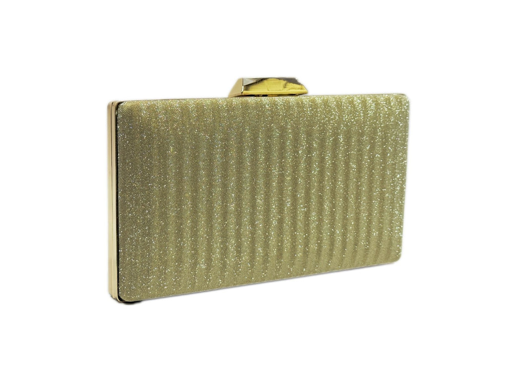 KarryQ Luxe Gold Chain Box Clutch for Women | Premium Party, Wedding & Evening Sling Handbag