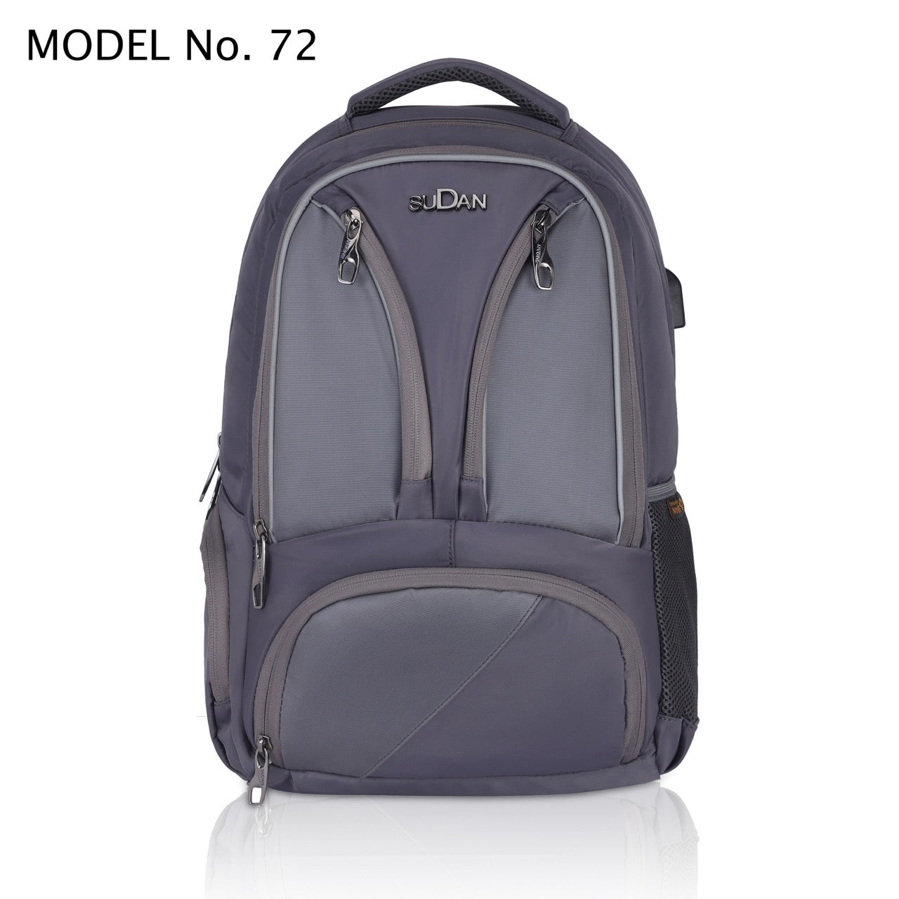 Sudan Large Laptop Backpack for Men & Women | 18.5 Inch Spacious College, Office & Travel Bag | Multi-Compartment Backpack with Padded Shoulder Straps | Grey