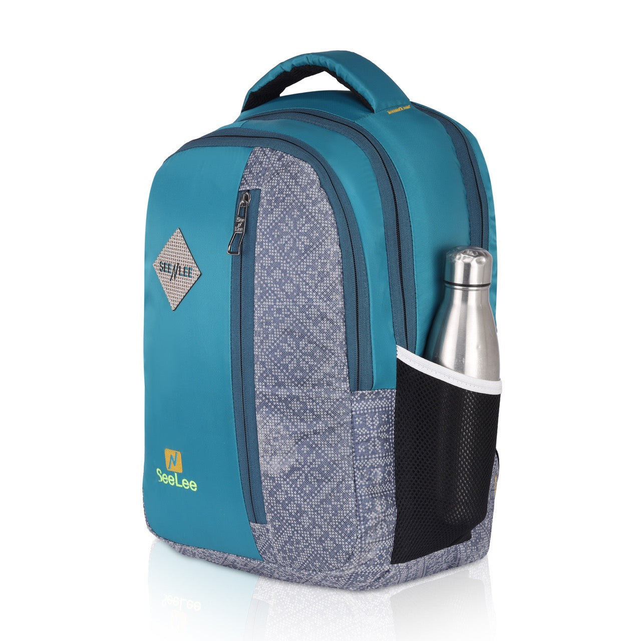 Seenlee Premium Teal Backpack | Stylish Multipurpose College, Office & Travel Laptop Bag for Men & Women