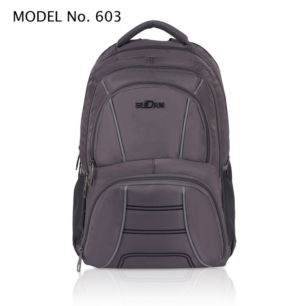 Sudan Large Laptop Backpack for Men & Women | 18.5 Inch Multi-Compartment College, Office & Travel Backpack | Spacious Daily Use Bag with Bottle Pocket | Grey