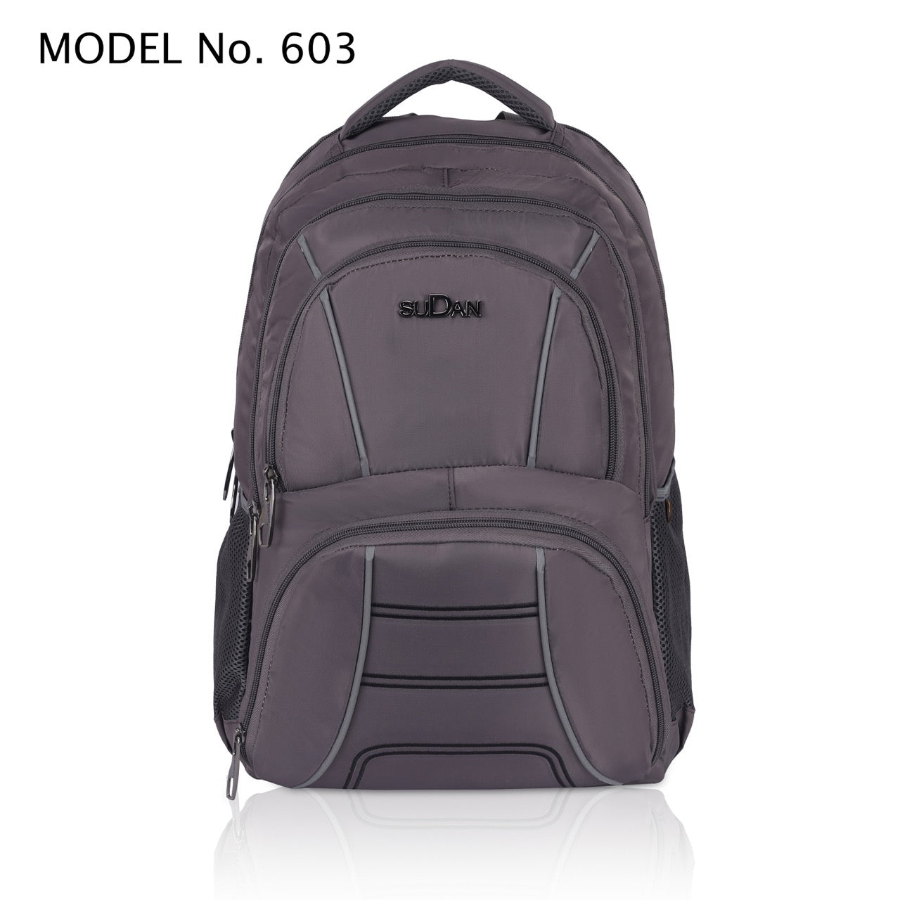 Sudan Large Laptop Backpack for Men & Women | 18.5 Inch Multi-Compartment College, Office & Travel Backpack | Spacious Daily Use Bag with Bottle Pocket | Grey