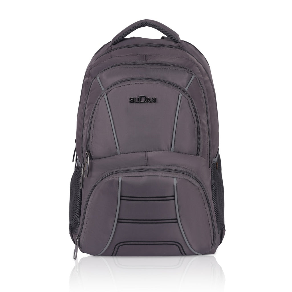 Sudan Large Laptop Backpack for Men & Women | 18.5 Inch Multi-Compartment College, Office & Travel Backpack | Spacious Daily Use Bag with Bottle Pocket | Grey