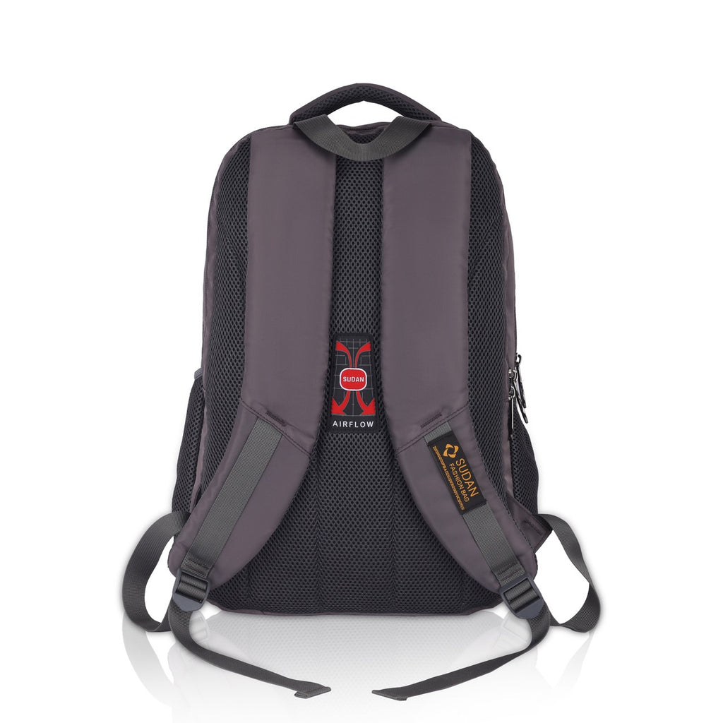 Sudan Large Laptop Backpack for Men & Women | 18.5 Inch Multi-Compartment College, Office & Travel Backpack | Spacious Daily Use Bag with Bottle Pocket | Grey