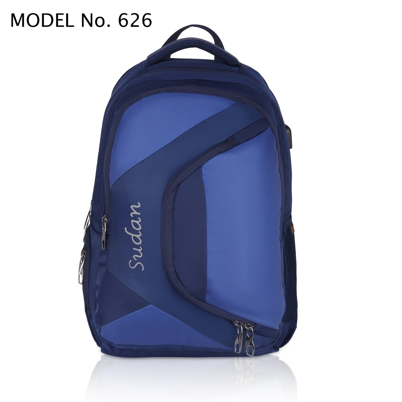 Sudan Large Laptop Backpack for Men & Women | 18.5 Inch Spacious Multi-Compartment College, Office & Travel Backpack | Daily Use Bag for Students & Professionals | Blue