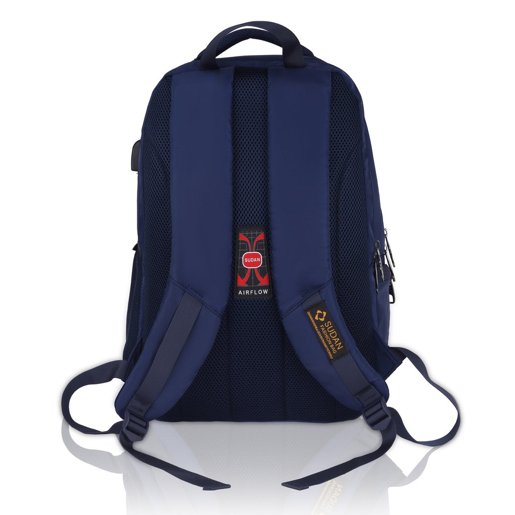 Sudan Large Laptop Backpack for Men & Women | 18.5 Inch Spacious Multi-Compartment College, Office & Travel Backpack | Daily Use Bag for Students & Professionals | Blue