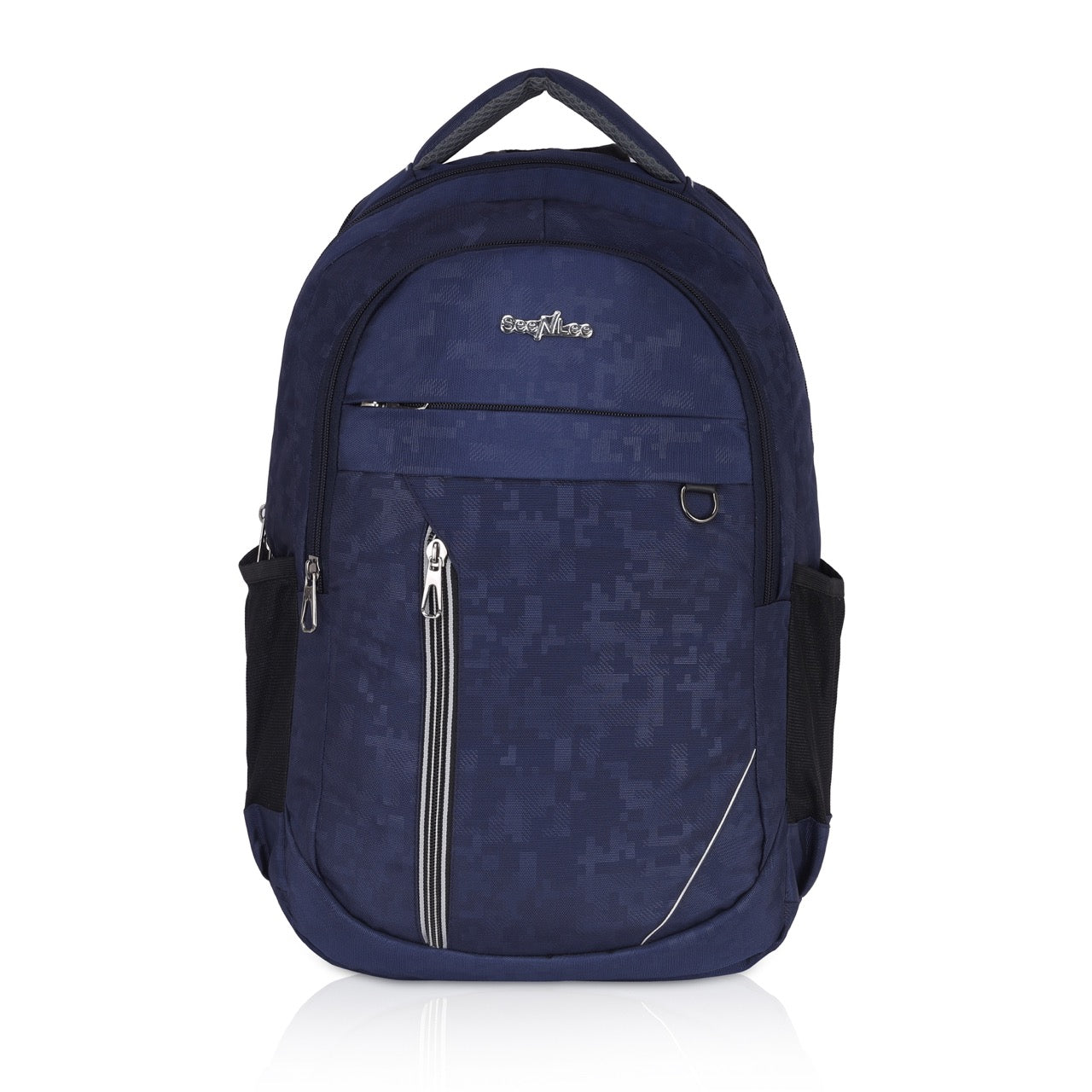 Seenlee Premium Navy Blue Backpack | Stylish Laptop Backpack for College, Office & Travel | Multipurpose Bag for Men & Women