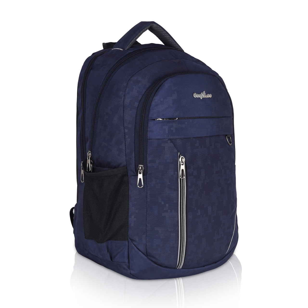 Seenlee Premium Navy Blue Backpack | Stylish Laptop Backpack for College, Office & Travel | Multipurpose Bag for Men & Women
