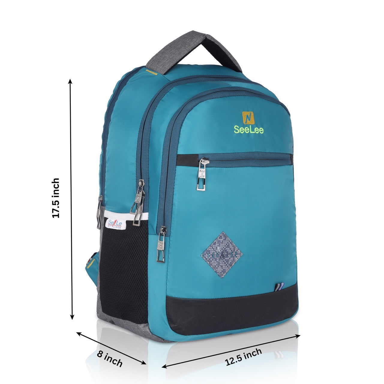 Seenlee Premium Sky Blue Backpack | Multipurpose College, Office & Travel Laptop Bag for Men & Women