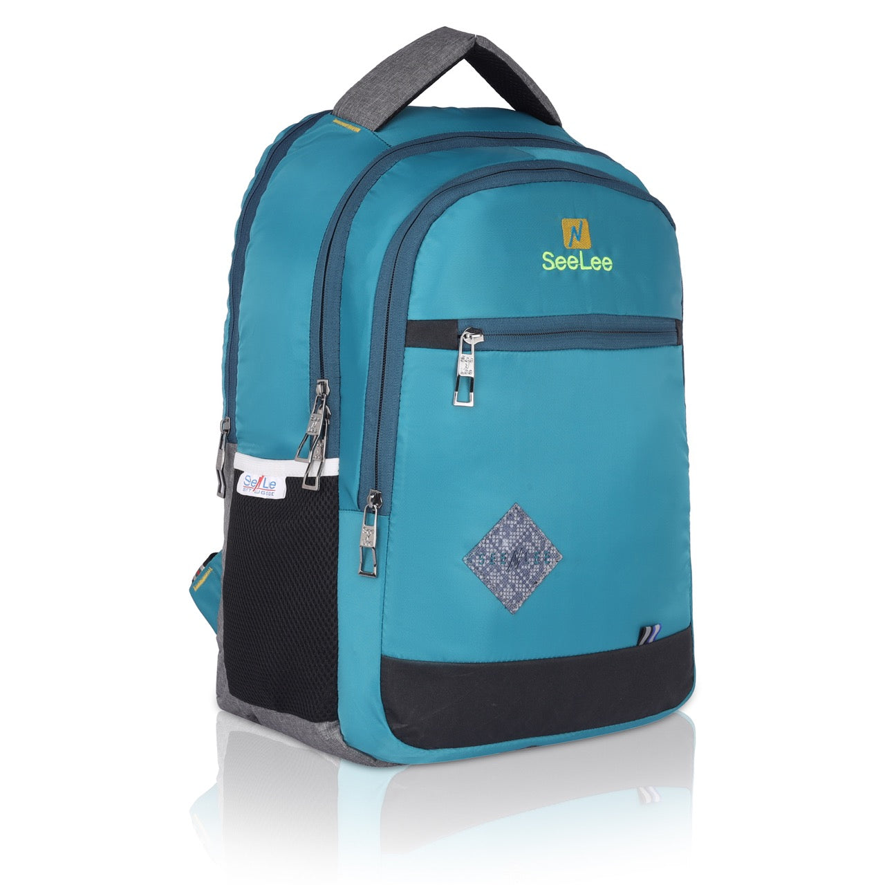 Seenlee Premium Sky Blue Backpack | Multipurpose College, Office & Travel Laptop Bag for Men & Women