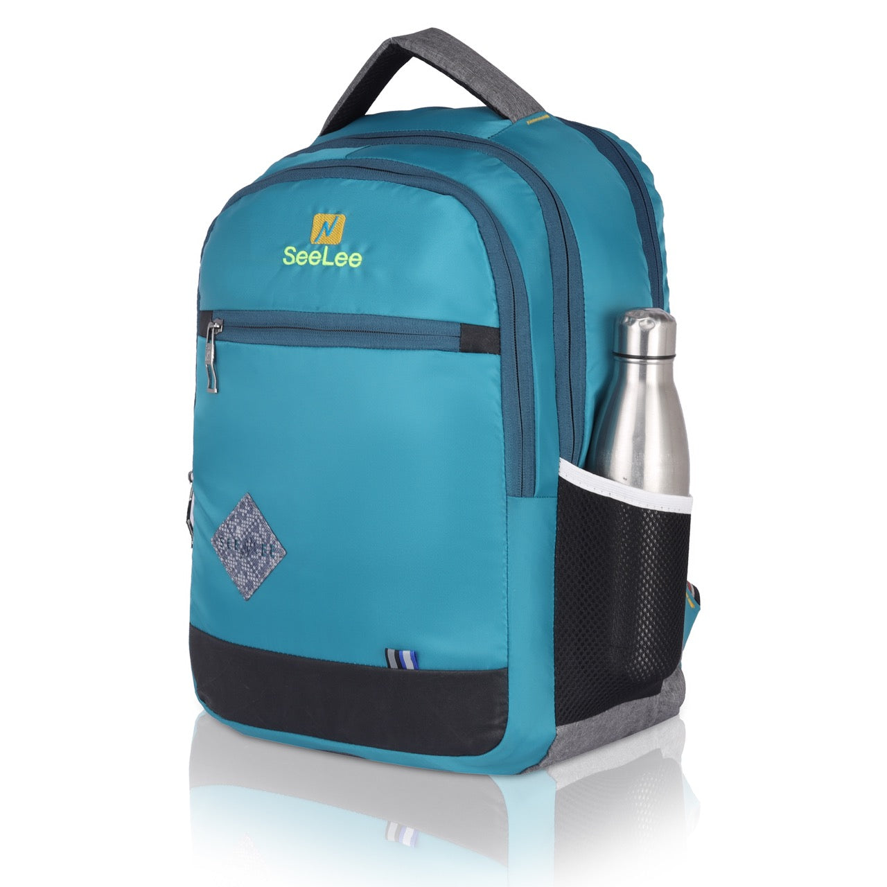 Seenlee Premium Sky Blue Backpack | Multipurpose College, Office & Travel Laptop Bag for Men & Women