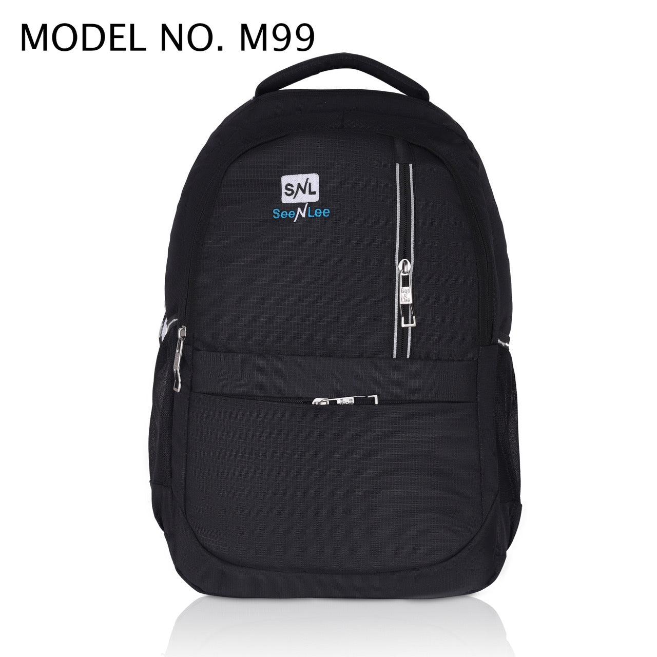 Seenlee Premium Black Backpack | Multipurpose Laptop Backpack for College, Office & Travel | Stylish Bag for Men & Women