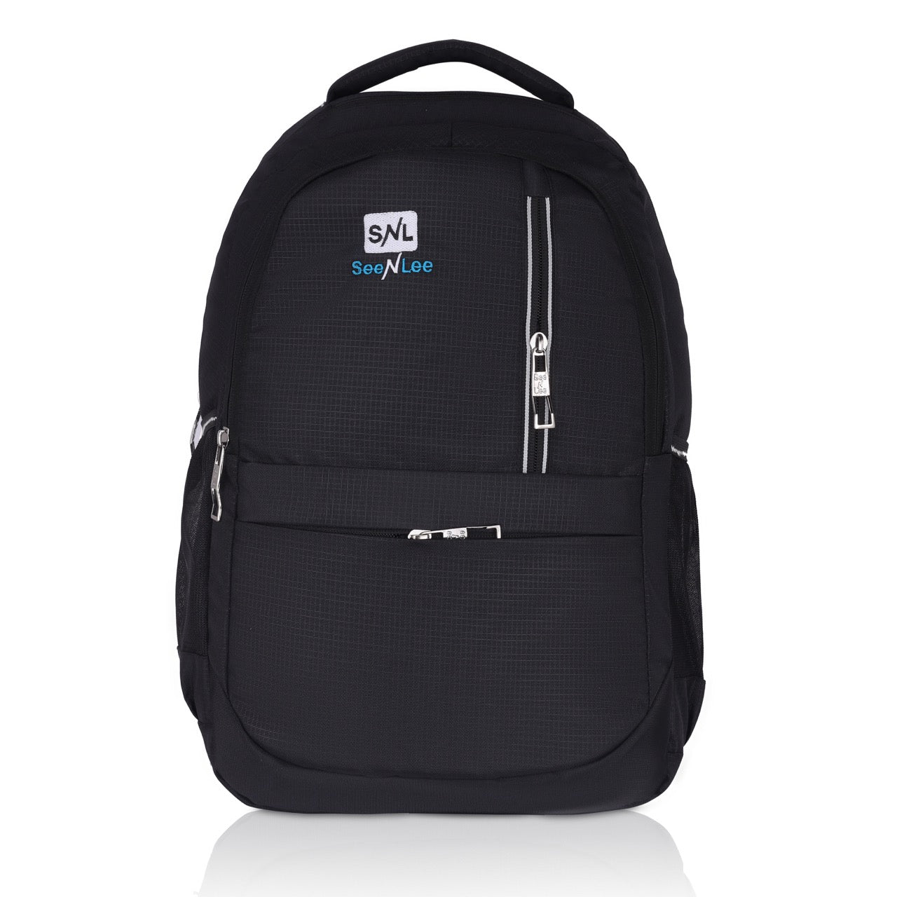 Seenlee Premium Black Backpack | Multipurpose Laptop Backpack for College, Office & Travel | Stylish Bag for Men & Women