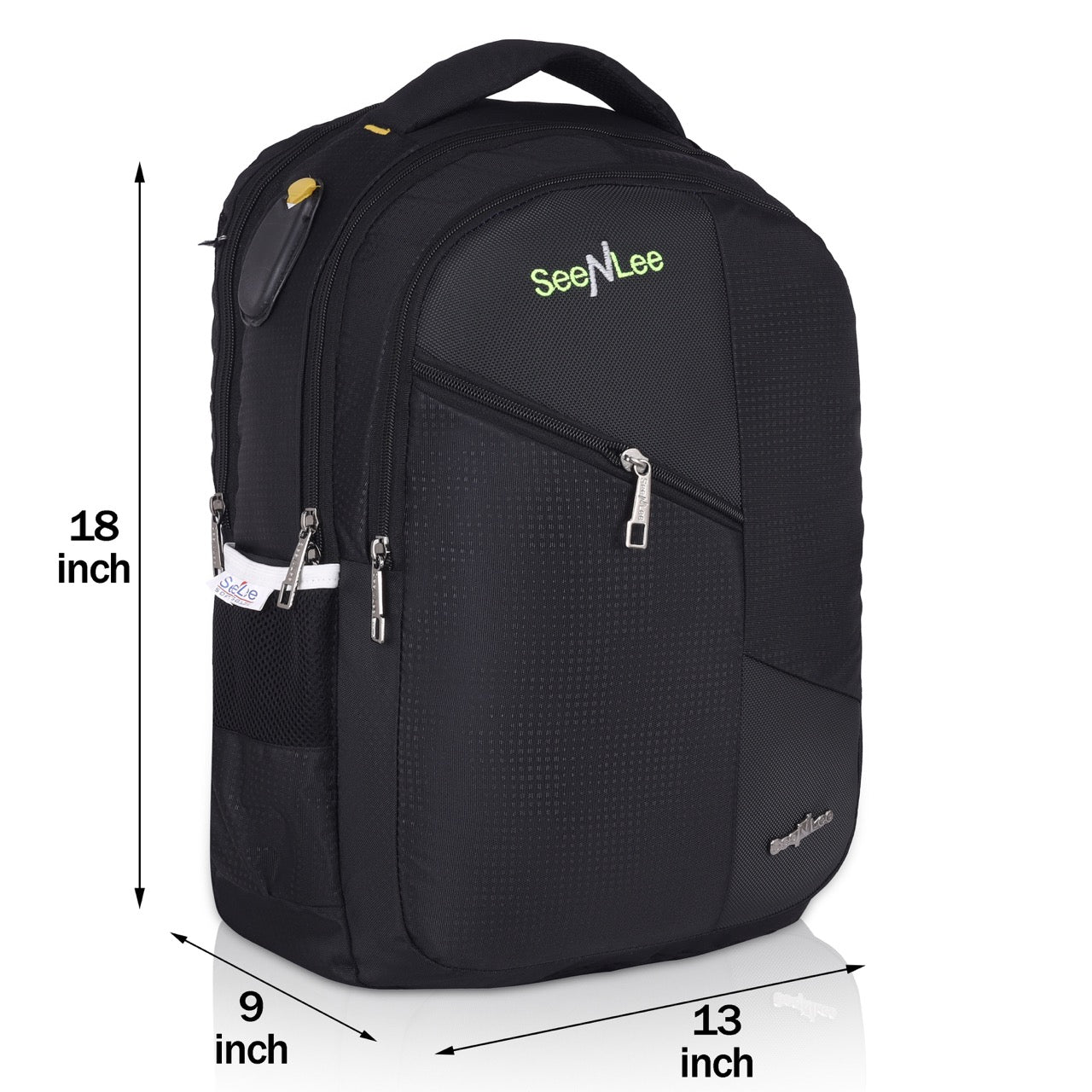 Seenlee Premium Multipurpose Backpack for Men & Women | College, Office & Travel Bag | Stylish Black Laptop Backpack