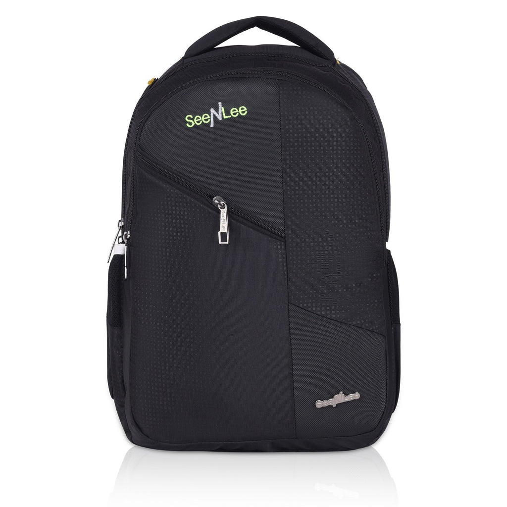 Seenlee Premium Multipurpose Backpack for Men & Women | College, Office & Travel Bag | Stylish Black Laptop Backpack