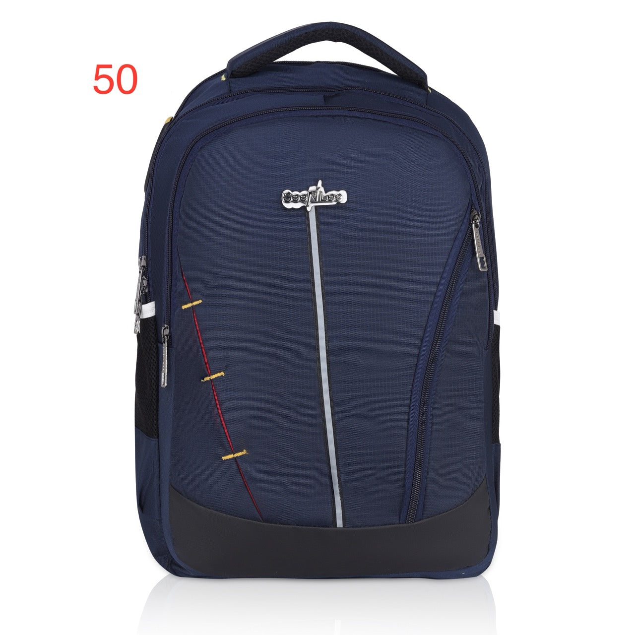Seenlee Premium Navy Blue Backpack | Multipurpose College, Office & Travel Laptop Bag for Men & Women