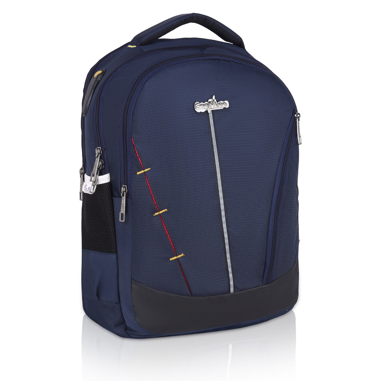 Seenlee Premium Navy Blue Backpack | Multipurpose College, Office & Travel Laptop Bag for Men & Women