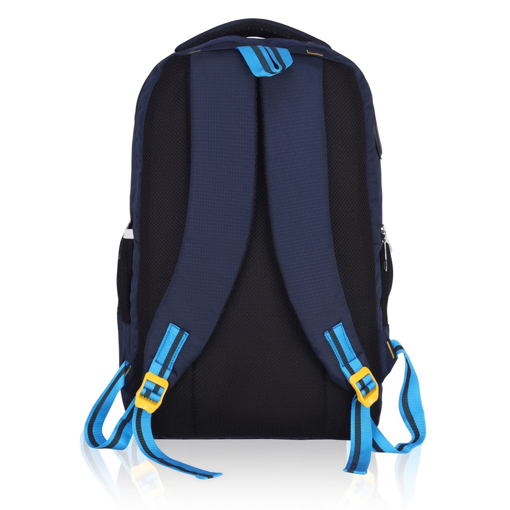 Seenlee Premium Navy Blue Backpack | Multipurpose College, Office & Travel Laptop Bag for Men & Women