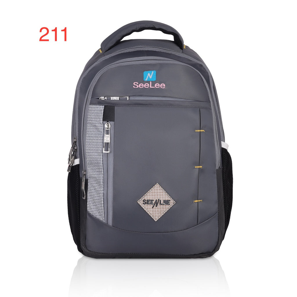 Seenlee Premium Grey Backpack | 18.5 Inch Multipurpose Laptop Backpack for College, Office & Travel | Stylish Bag for Men & Women