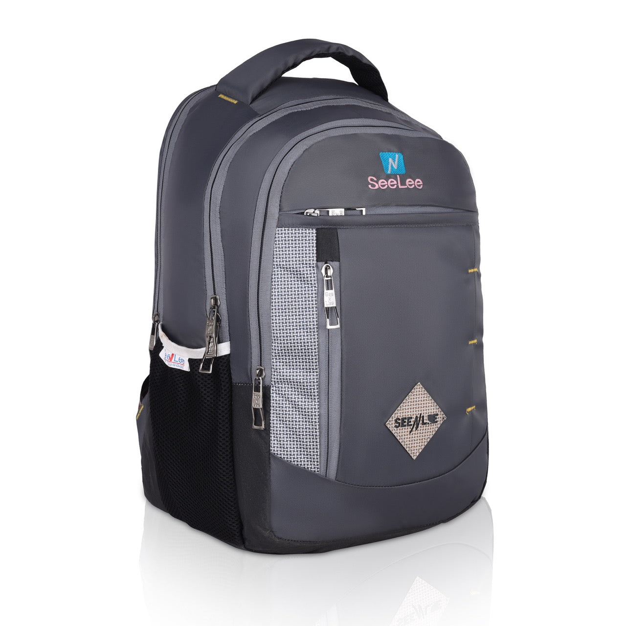 Seenlee Premium Grey Backpack | 18.5 Inch Multipurpose Laptop Backpack for College, Office & Travel | Stylish Bag for Men & Women