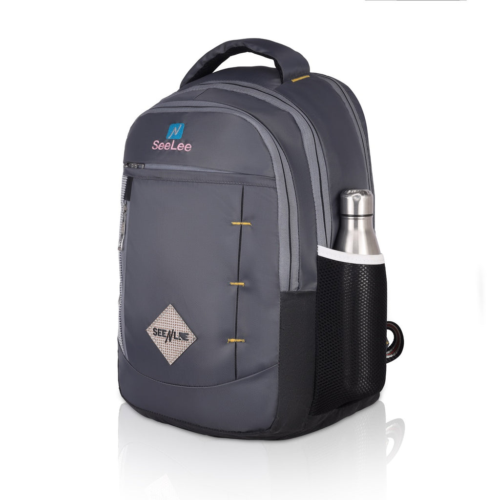 Seenlee Premium Grey Backpack | 18.5 Inch Multipurpose Laptop Backpack for College, Office & Travel | Stylish Bag for Men & Women