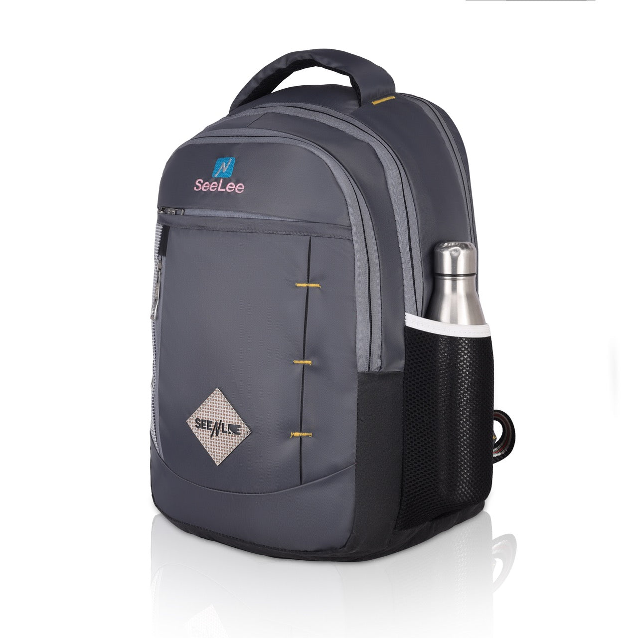 Seenlee Premium Grey Backpack | 18.5 Inch Multipurpose Laptop Backpack for College, Office & Travel | Stylish Bag for Men & Women