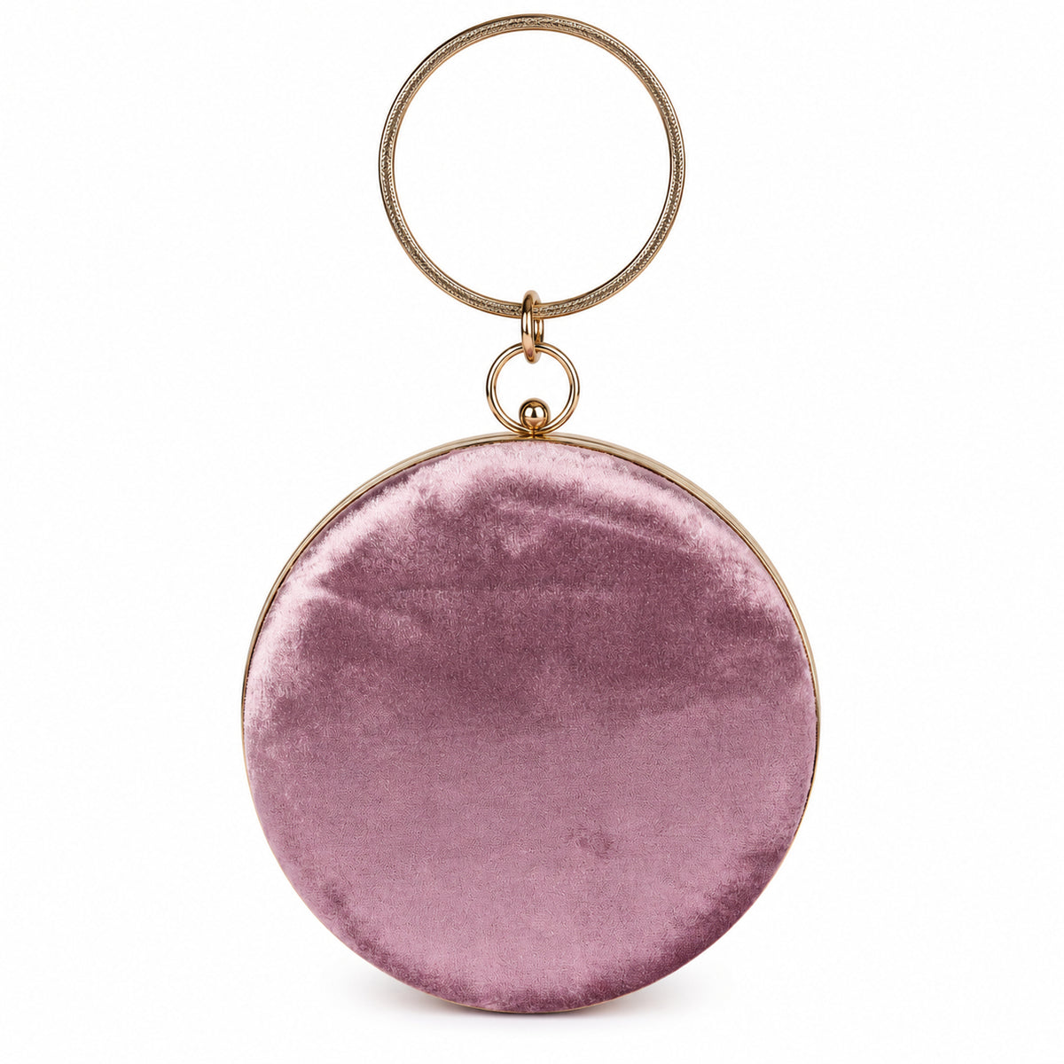 KarryQ Floral Brooch Velvet Clutch