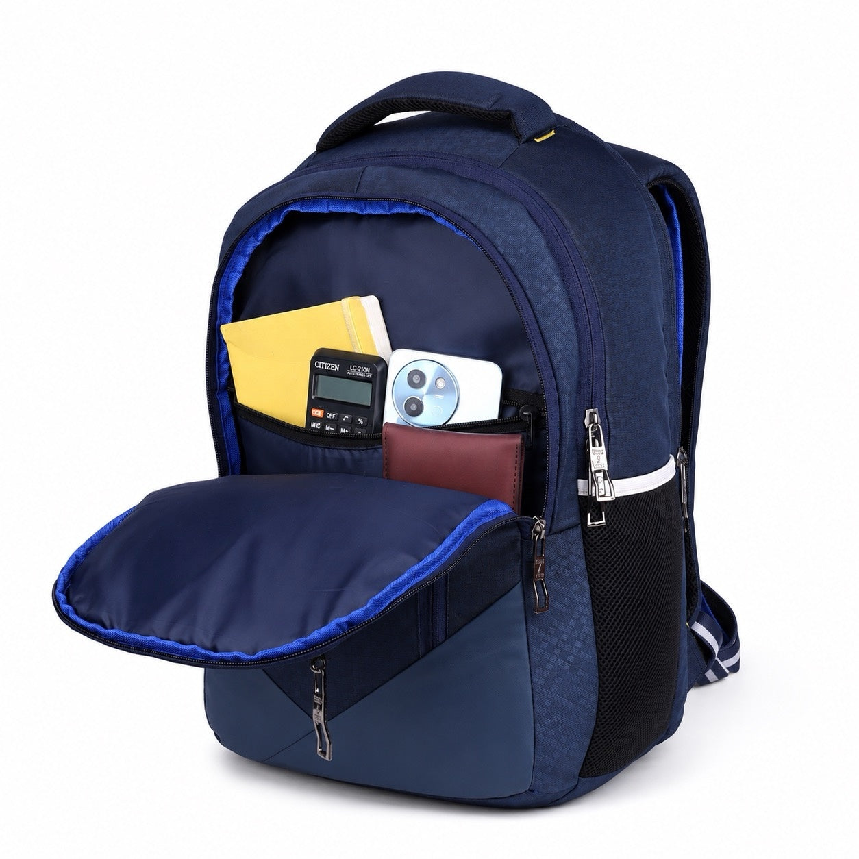 SeeNLee Unisex Laptop Backpack with Multiple Compartments, Bottle Pocket & Padded Shoulder Straps | Spacious School, College, Office & Travel Backpack