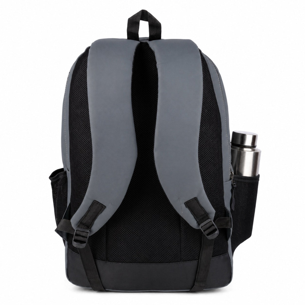 SeeNLee Unisex Laptop Backpack with Multiple Compartments, Quick Access Front Pockets, Bottle Pocket & Padded Shoulder Straps | College, School, Office & Travel Backpack – Grey