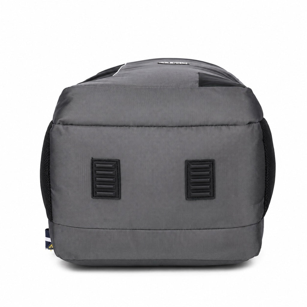 SeeNLee Unisex Laptop Backpack with Multiple Compartments, Bottle Pocket & Padded Shoulder Straps | Spacious College, School, Office & Travel Backpack – Grey & Black