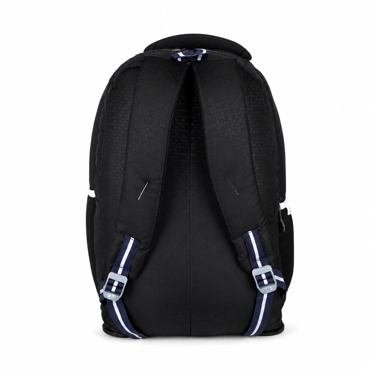SeeNLee Unisex Laptop Backpack with Multiple Compartments, Bottle Pockets & Padded Shoulder Straps | Spacious School, College, Office & Travel Backpack – Black & Navy Blue