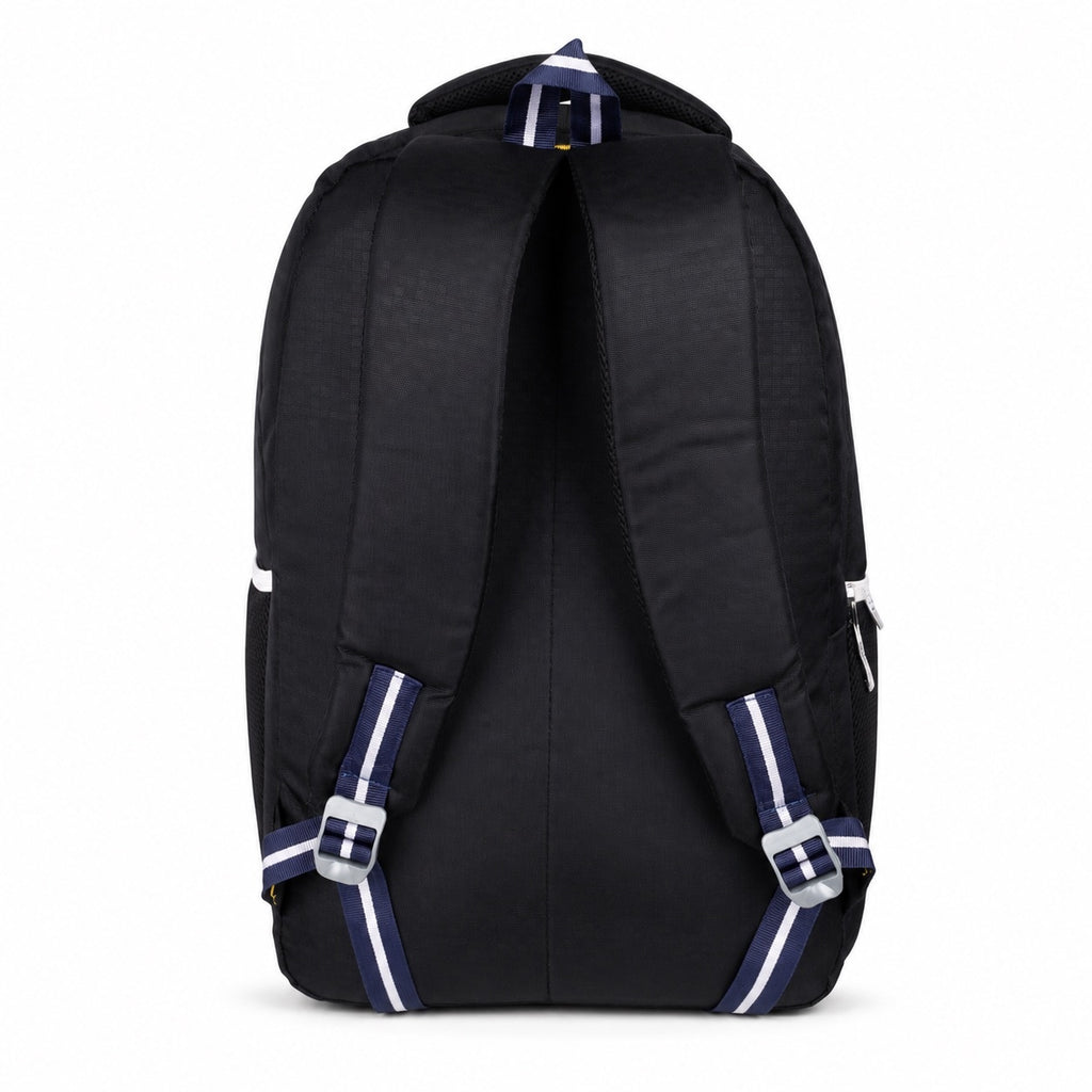 SeeNLee Unisex Laptop Backpack with Multiple Compartments, Bottle Pocket & Padded Shoulder Straps | Spacious School, College, Office & Travel Backpack – Black