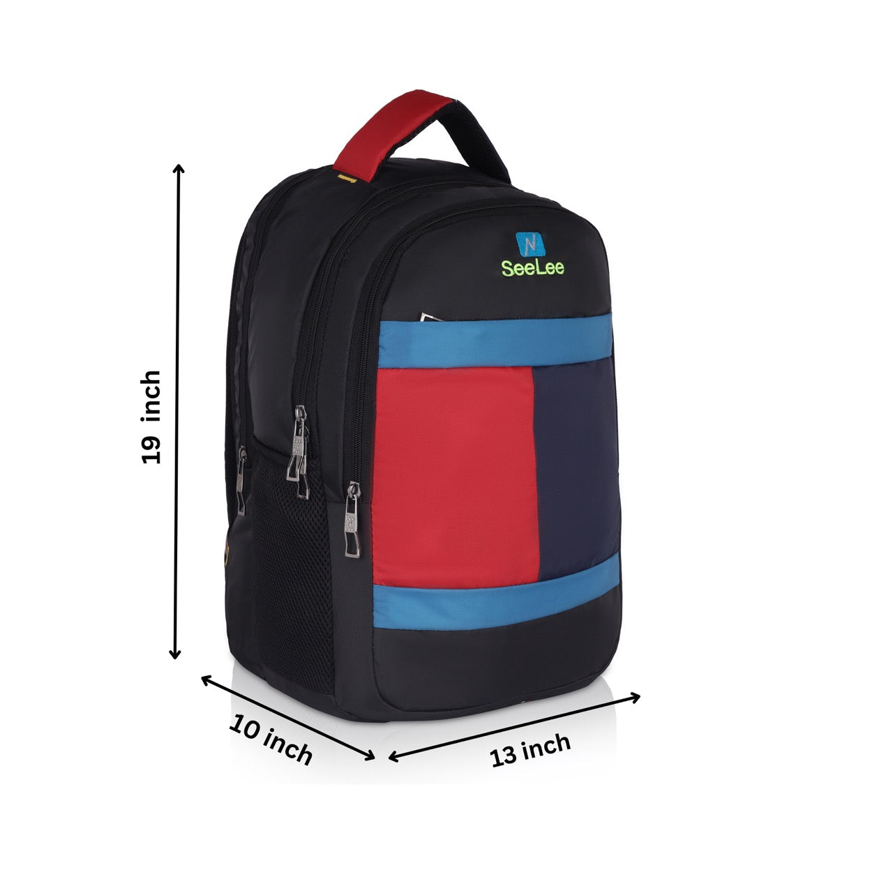 Seenlee Premium Colorblock Backpack | Stylish College, Office & Travel Laptop Bag for Men & Women