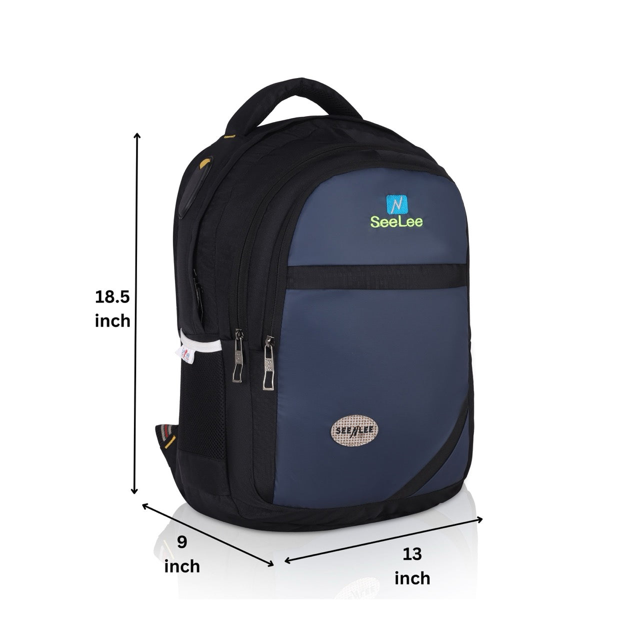 Seenlee Premium Dual-Tone Backpack | 18.5 Inch Multipurpose Laptop Backpack for College, Office & Travel | Stylish Bag for Men & Women