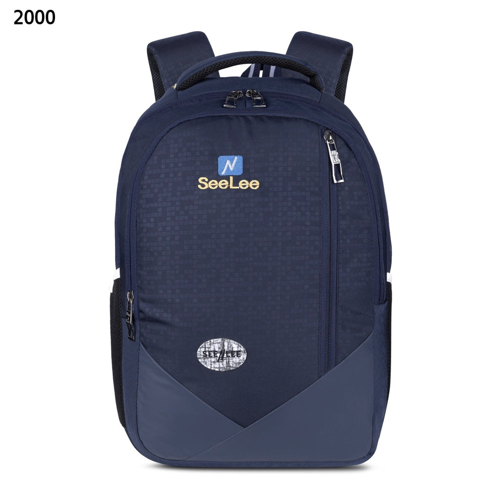 SeeNLee Unisex Laptop Backpack with Multiple Compartments, Bottle Pocket & Padded Shoulder Straps | Spacious School, College, Office & Travel Backpack