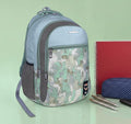 SeeNLee Unisex Printed Laptop Backpack with Multiple Compartments, Bottle Pocket & Padded Shoulder Straps | Spacious School, College, Office & Travel Backpack – Mint Green & Grey