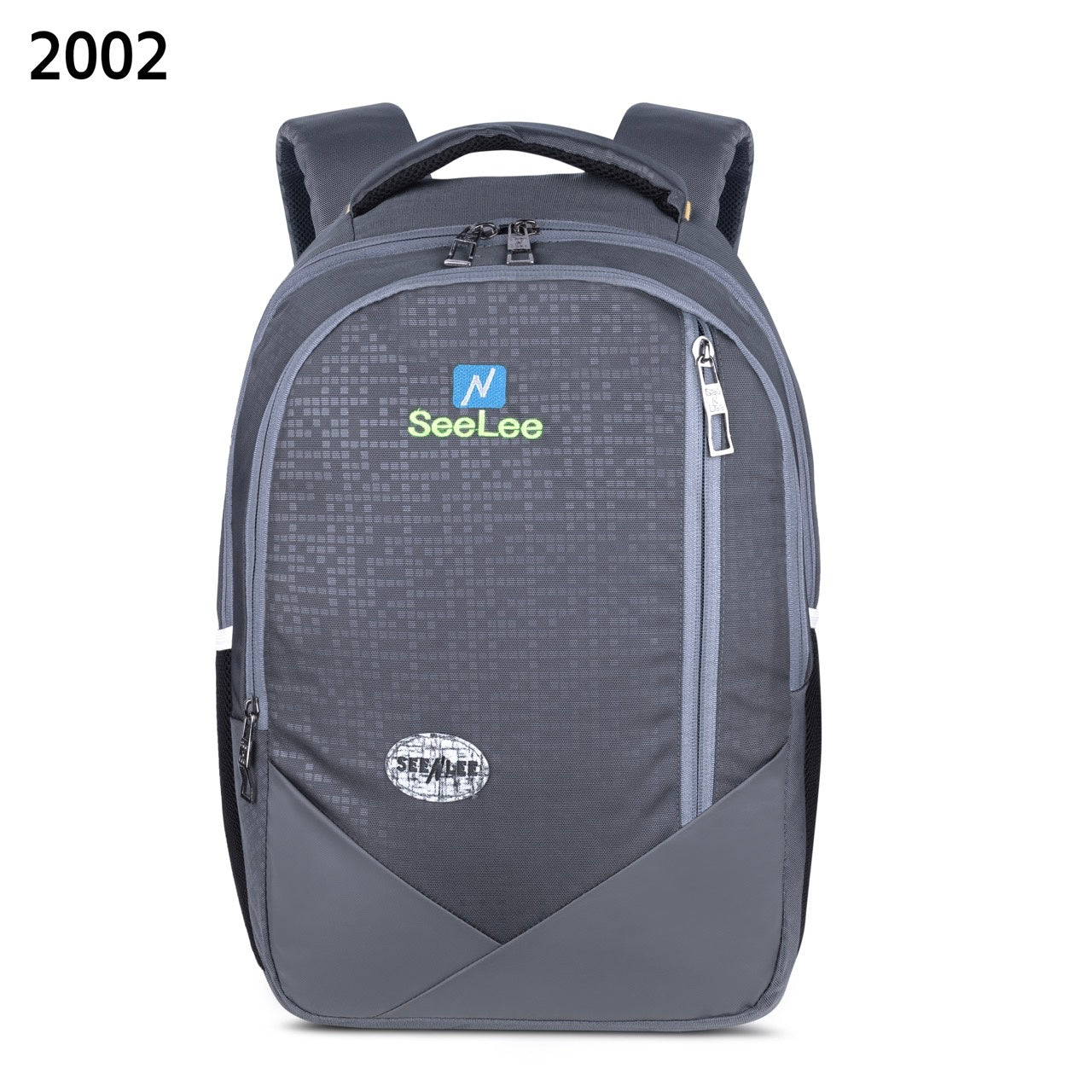 SeeNLee Unisex Laptop Backpack with Multiple Compartments, Bottle Pocket & Padded Shoulder Straps | Spacious School, College, Office & Travel Backpack – Charcoal Grey