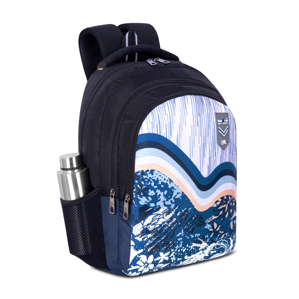 Seenlee Premium Printed Backpack | Stylish School, College & Travel Backpack for Boys & Girls | Multipurpose Bag