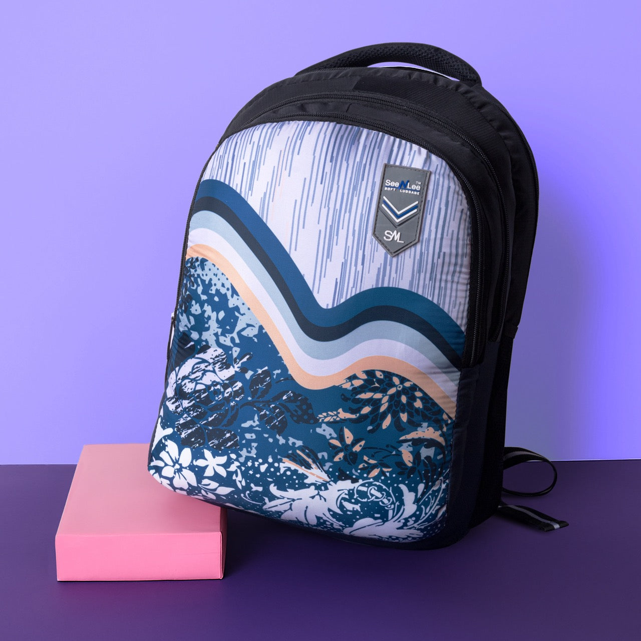 Seenlee Premium Printed Backpack | Stylish School, College & Travel Backpack for Boys & Girls | Multipurpose Bag