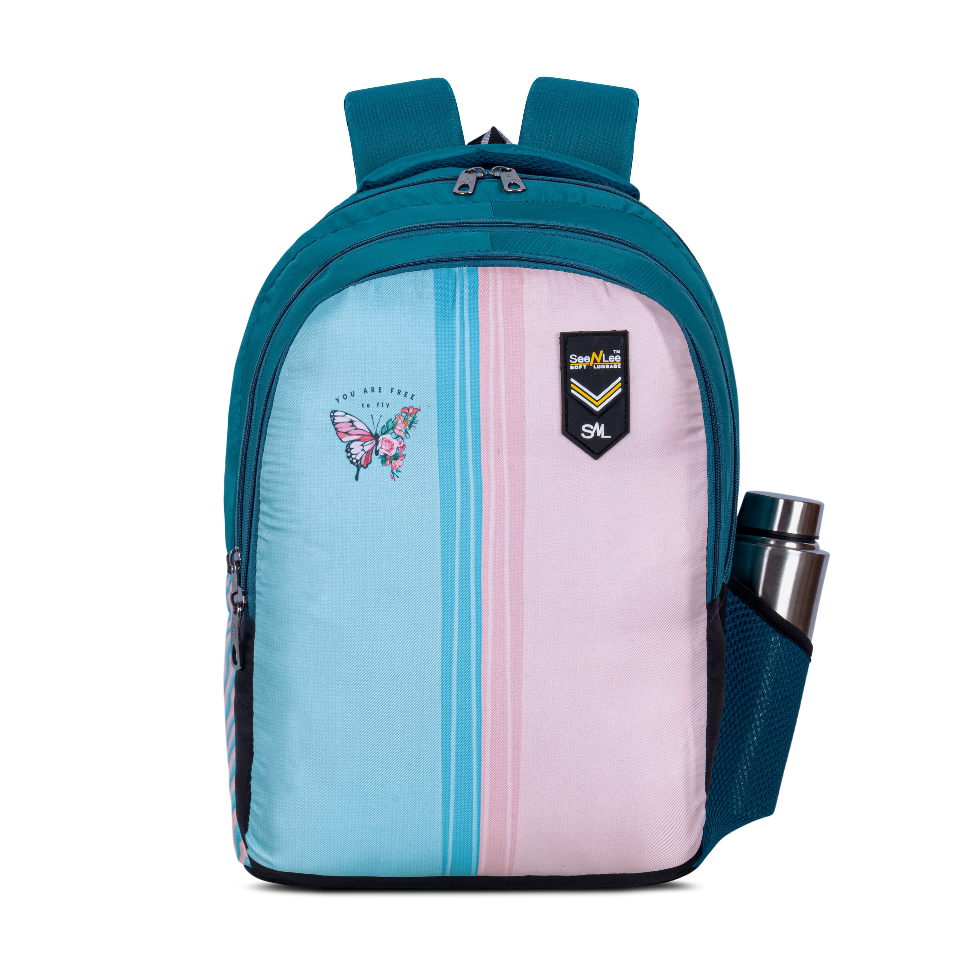 Seenlee Butterfly Edition Backpack | Stylish School, College & Daily Use Backpack for Girls | Multipurpose Travel Bag