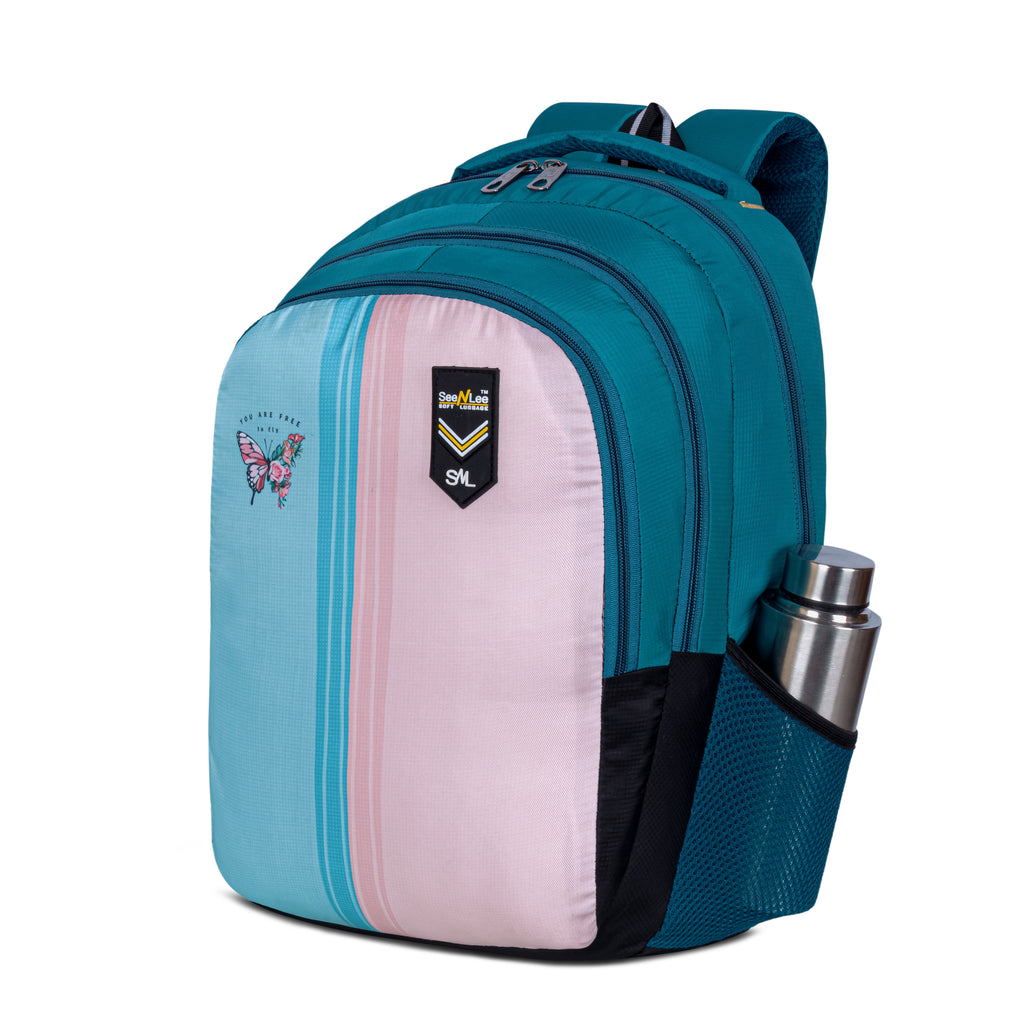 Seenlee Butterfly Edition Backpack | Stylish School, College & Daily Use Backpack for Girls | Multipurpose Travel Bag