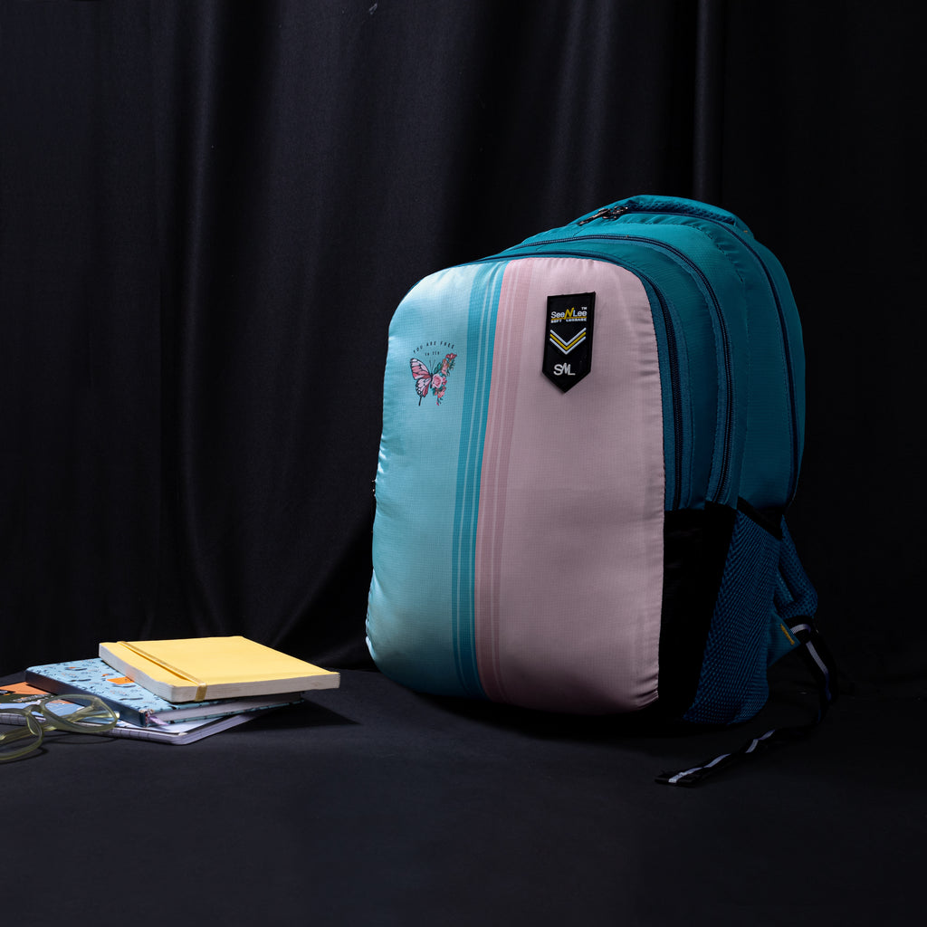 Seenlee Butterfly Edition Backpack | Stylish School, College & Daily Use Backpack for Girls | Multipurpose Travel Bag