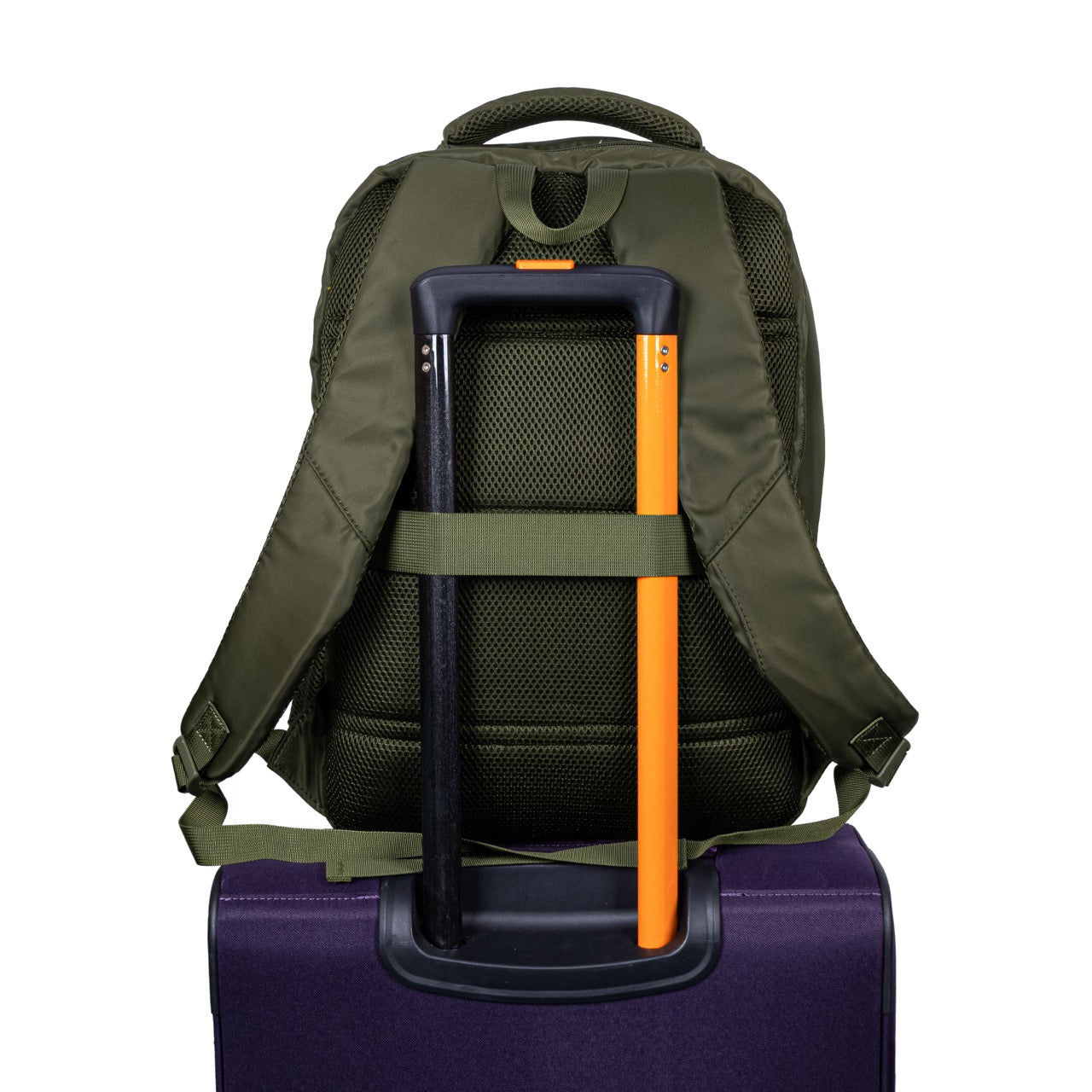 Sudan Large Laptop Backpack for Men & Women | Multi-Compartment College, School, Office & Travel Backpack | Spacious Daily Use Bag with Organizer Pockets & Bottle Holder | Olive Green