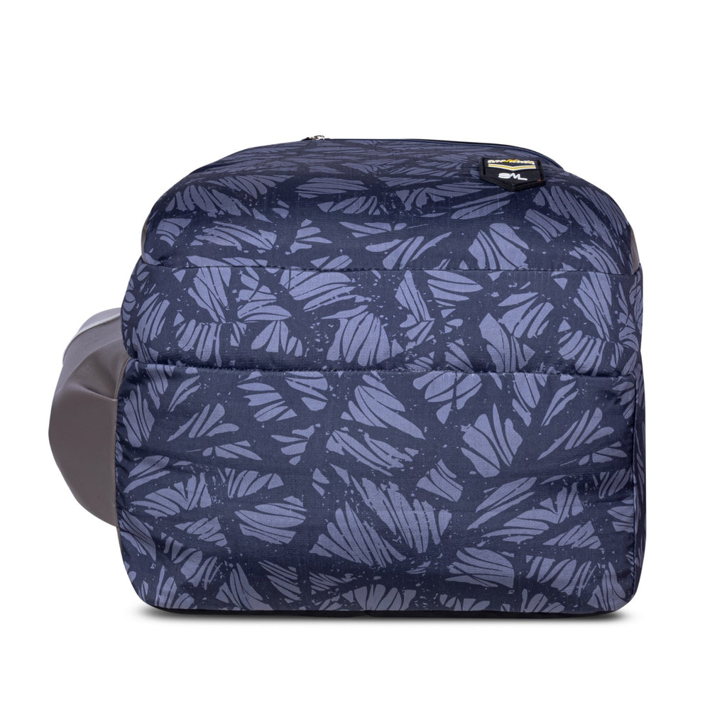 SeeNLee Unisex Printed Laptop Backpack with Multiple Compartments, Quick Access Front Pocket, Bottle Pocket & Padded Shoulder Straps | College, School, Office & Travel Backpack – Navy Blue & Grey