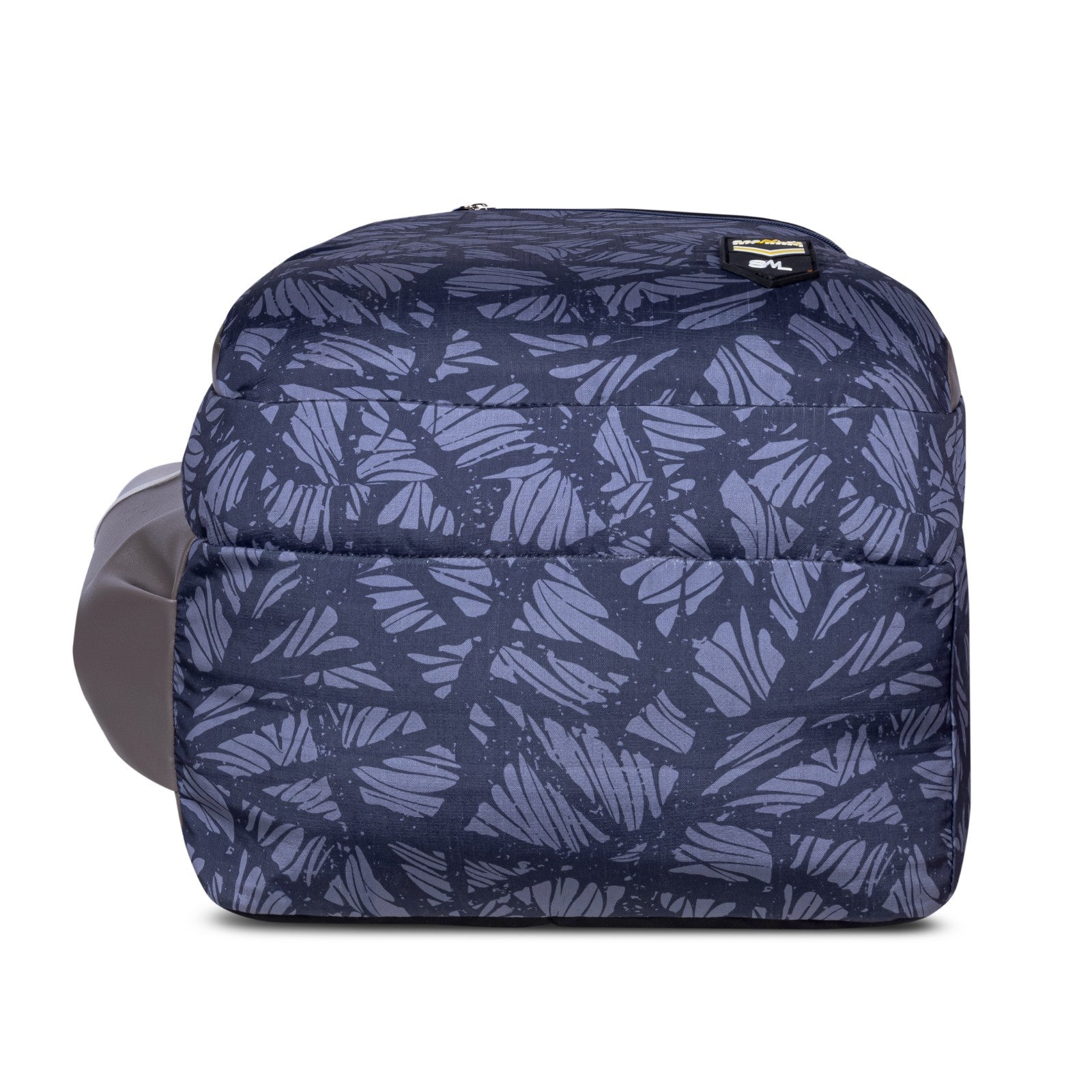 SeeNLee Unisex Printed Laptop Backpack with Multiple Compartments, Quick Access Front Pocket, Bottle Pocket & Padded Shoulder Straps | College, School, Office & Travel Backpack – Navy Blue & Grey