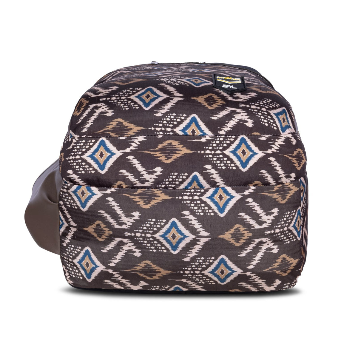 SeeNLee Unisex Printed Laptop Backpack with Multiple Compartments, Quick Access Front Pocket, Bottle Pocket & Padded Shoulder Straps | College, School, Office & Travel Backpack – Black & Brown