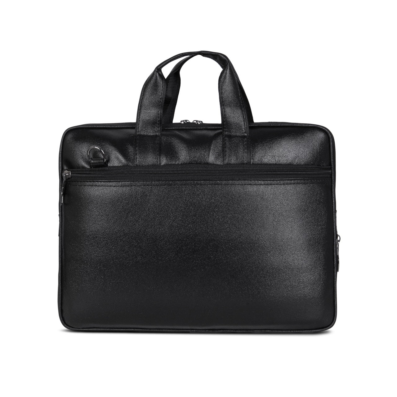 SeeNLee Premium Leather Laptop Bag for Men & Women | 15.6 Inch Office Messenger Briefcase | Water-Resistant Business Laptop Bag with Shoulder Strap | Black