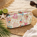 KarryQ Ivory Heart Paisley Embroidered Hard Case Box Clutch