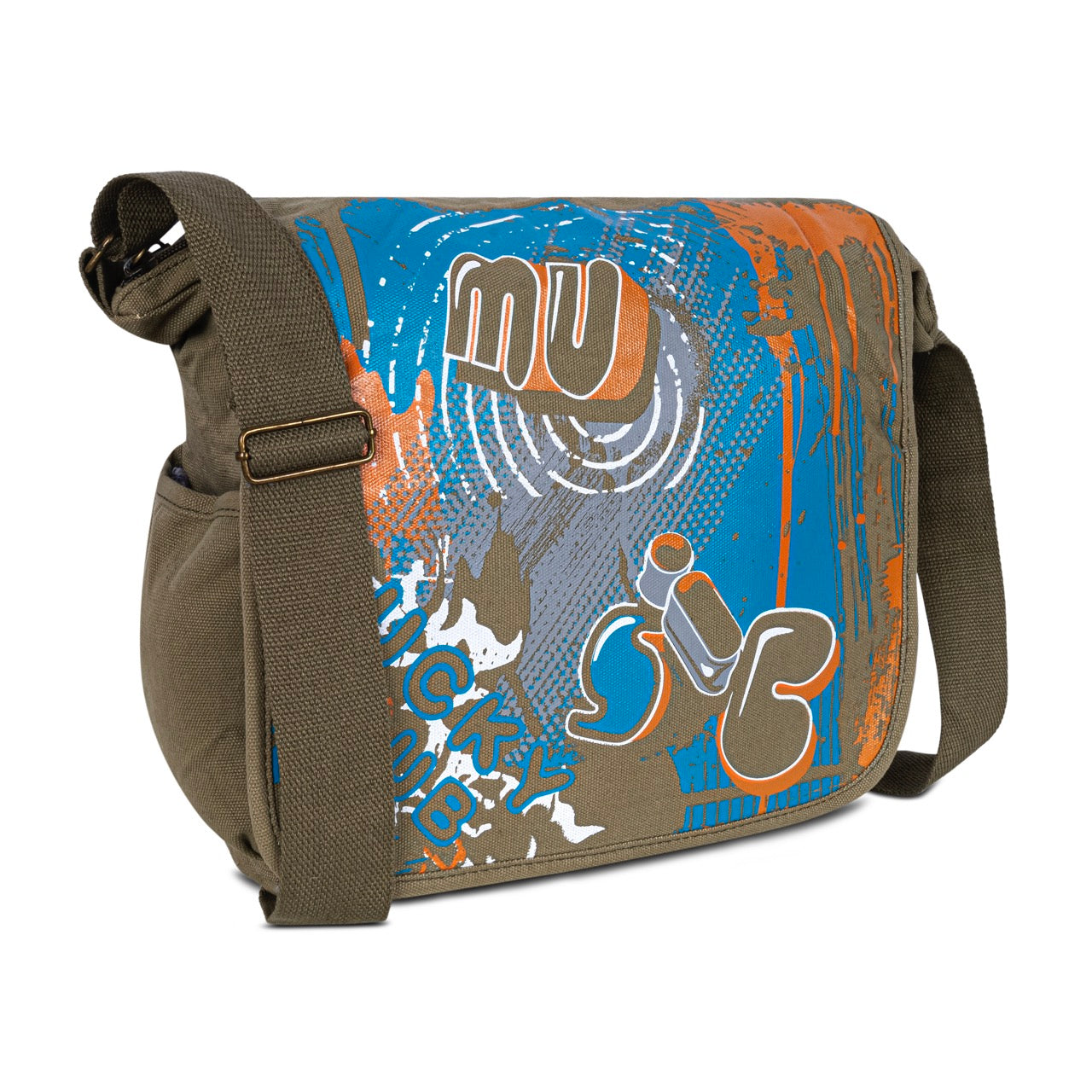 Urban Graffiti Messenger Sling Bag for Men & Boys | Casual Crossbody Shoulder Bag | Stylish College, Office & Travel Side Bag