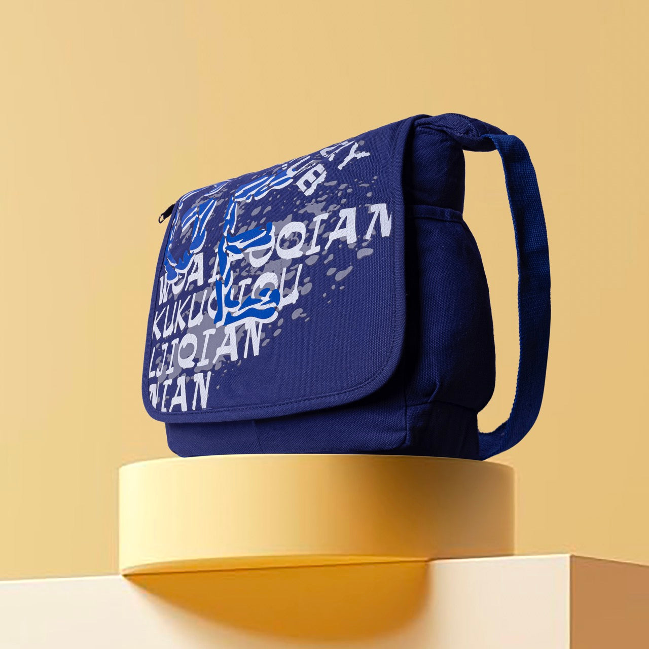 Urban Graphic Messenger Sling Bag for Men & Boys | Premium Crossbody Shoulder Bag | Stylish Side Bag for College, Office, Travel & Daily Use