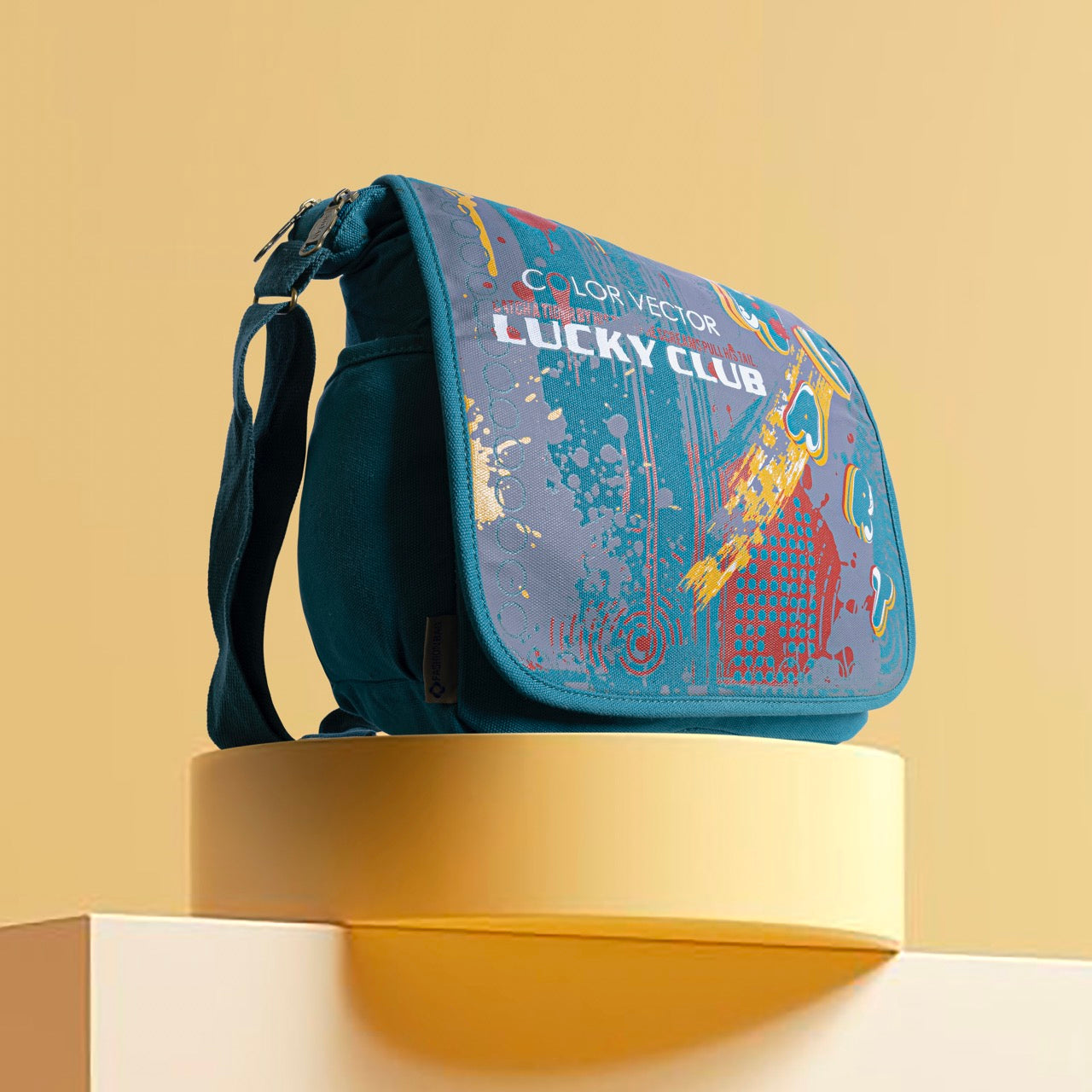 Trendy Graphic Messenger Sling Bag for Men & Boys | Premium Crossbody Shoulder Bag | Casual Side Bag for College, Office, Travel & Daily Use